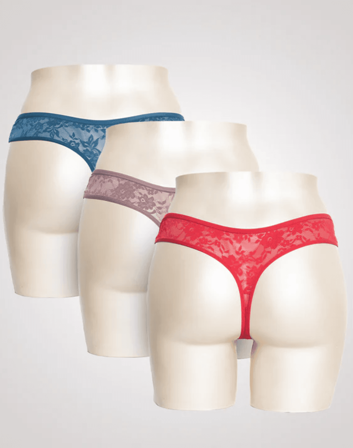 AMANTE Lace Thong (Pack of 3)