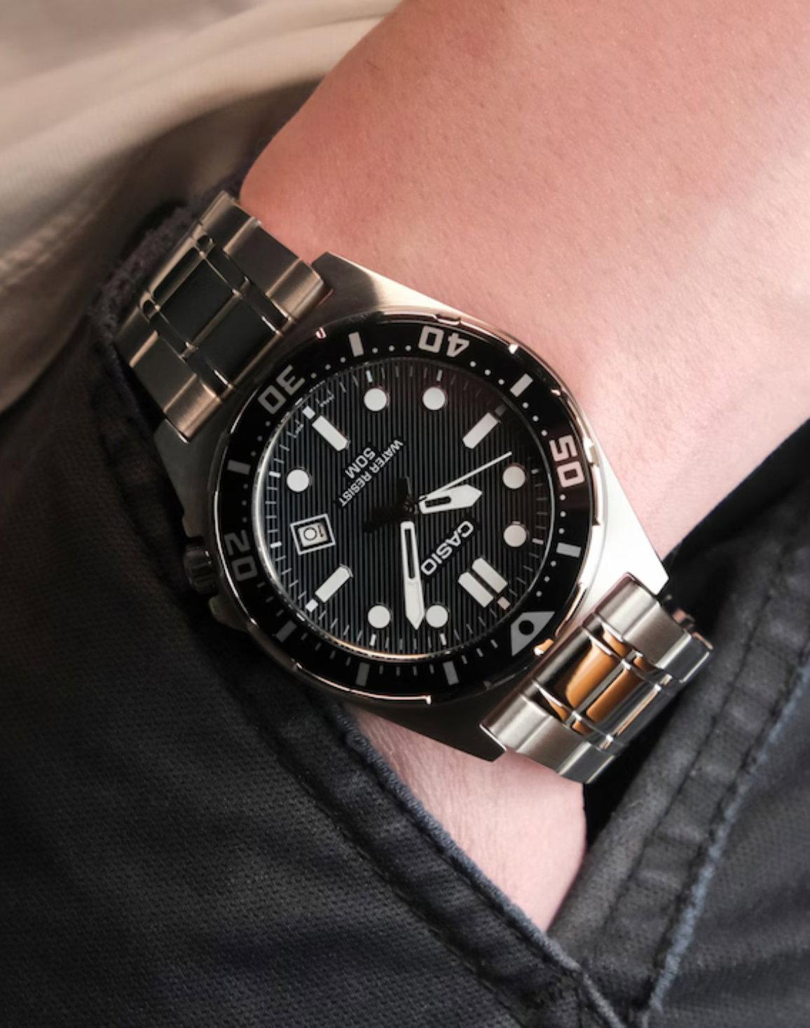 CASIO ENTICER MEN'S ANALOG WATCH