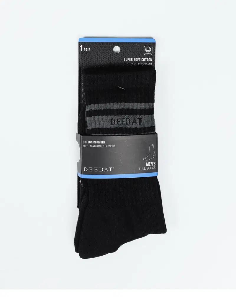 DEEDAT Men's Full Socks Black