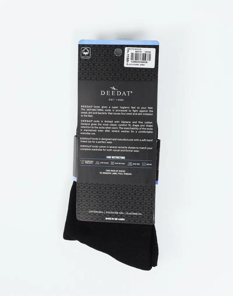 DEEDAT Men's Full Socks Black