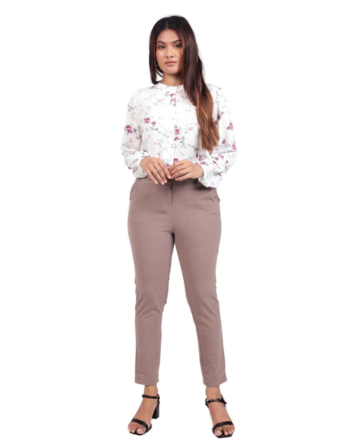 HUF & DEE Women's Slim Fit Formal Pant