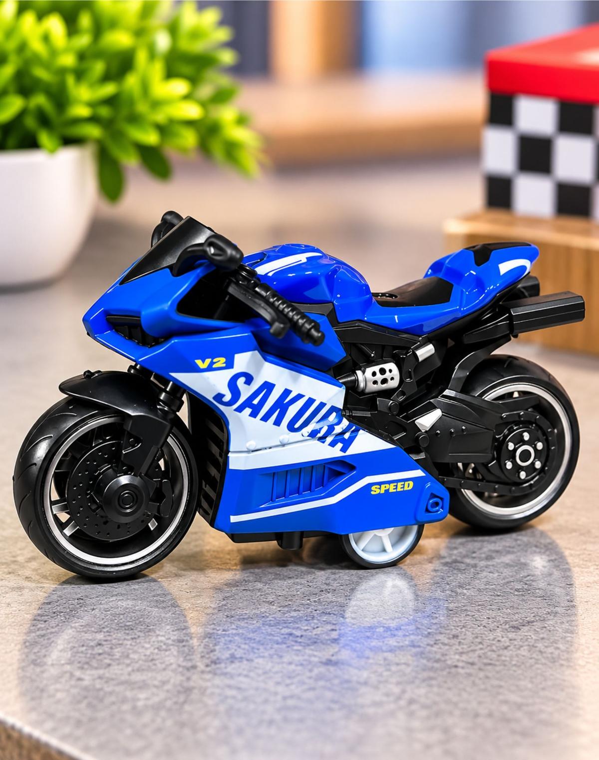 Sporty Bike Key Tag