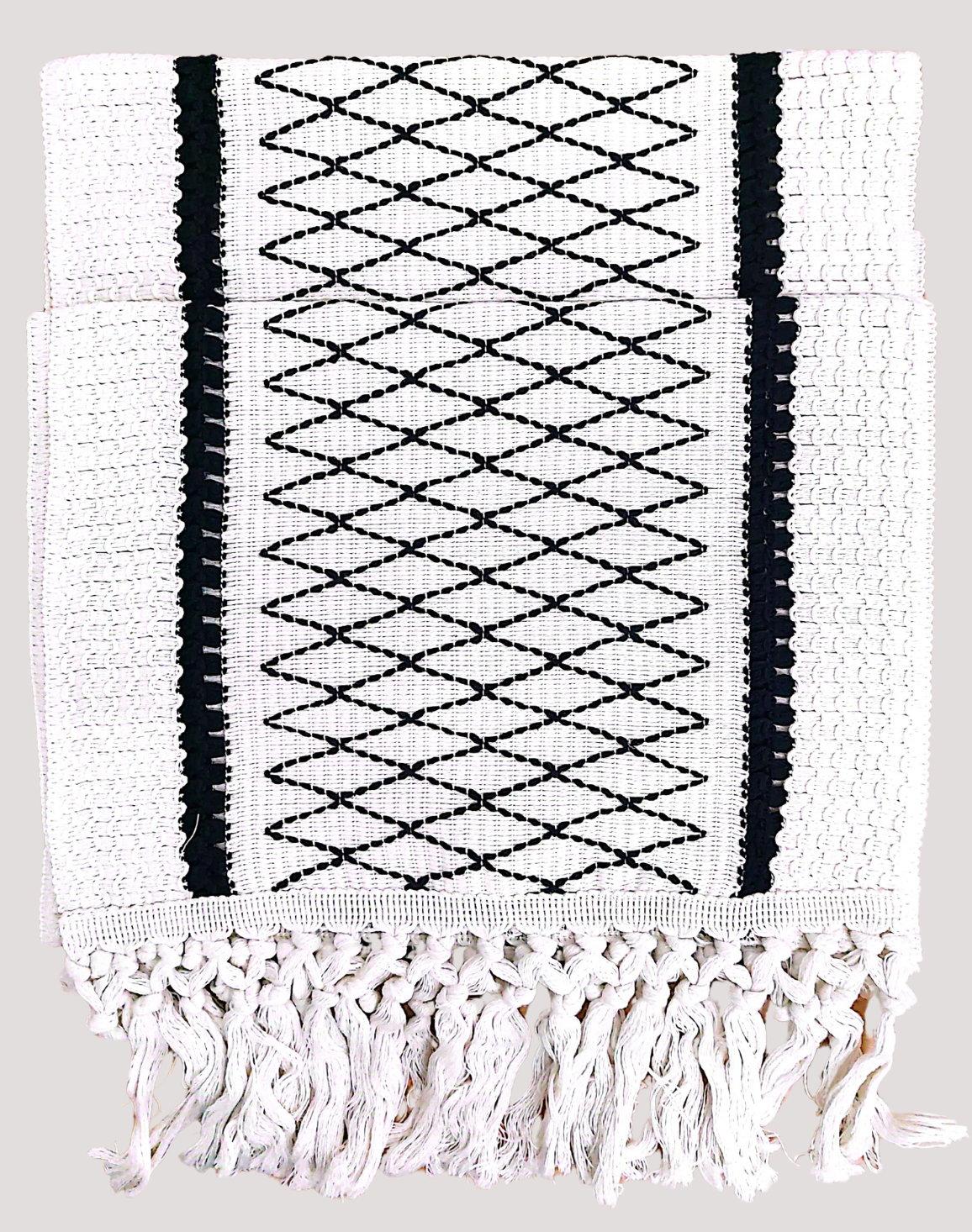 Table Runner Cream & Black