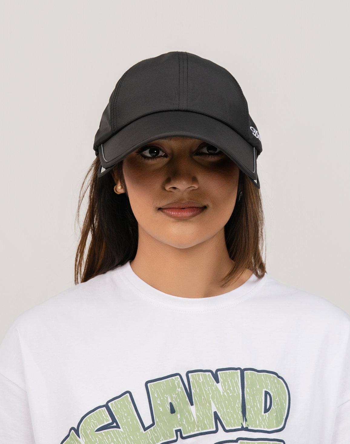 Women's Adjustable Visor Cap Black