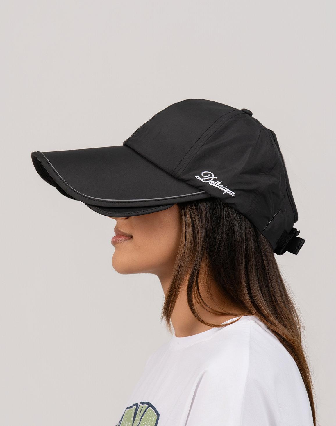 Women's Adjustable Visor Cap Black
